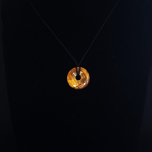 CES02.1.Collier donut Œil de Tigre